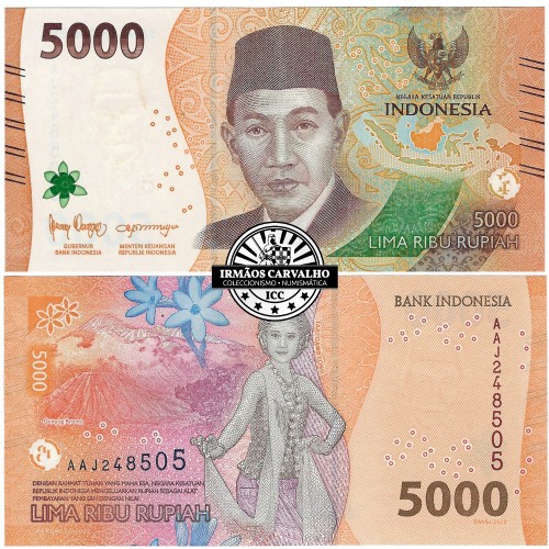 Indonésia 5000 Rupias 2022
