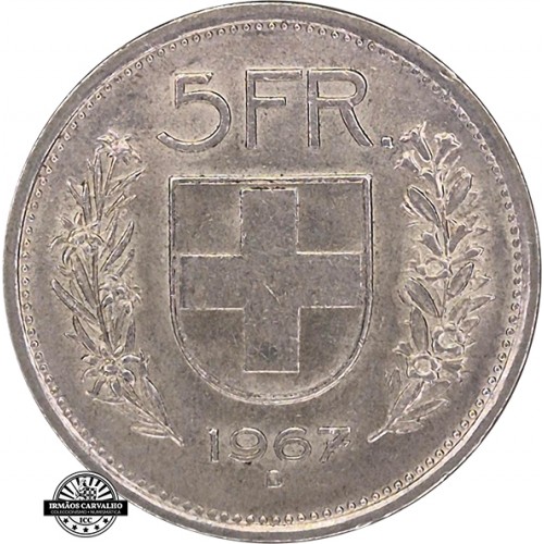 Switzerland 5 francs 1967