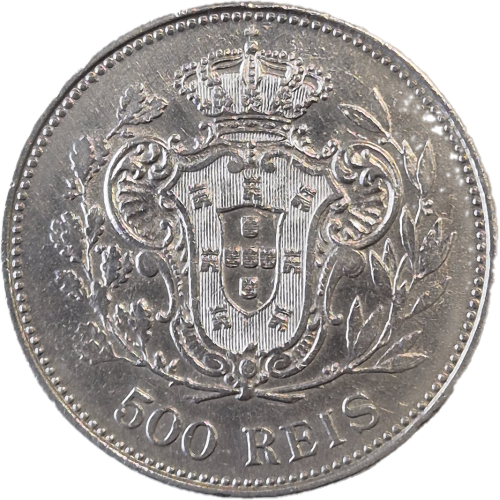 Emanuel II - 500 Reis 1908