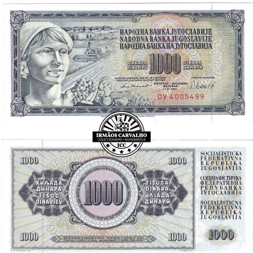 Jugoslávia 1000 Dinares 19981