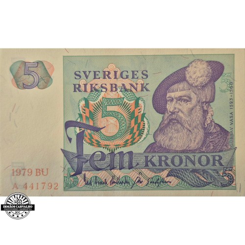 Suécia 5 Kronor 1979