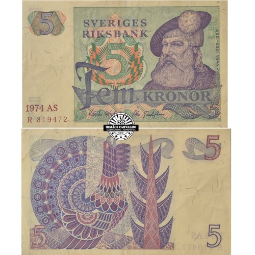 Sweden 5 Kronor 1974