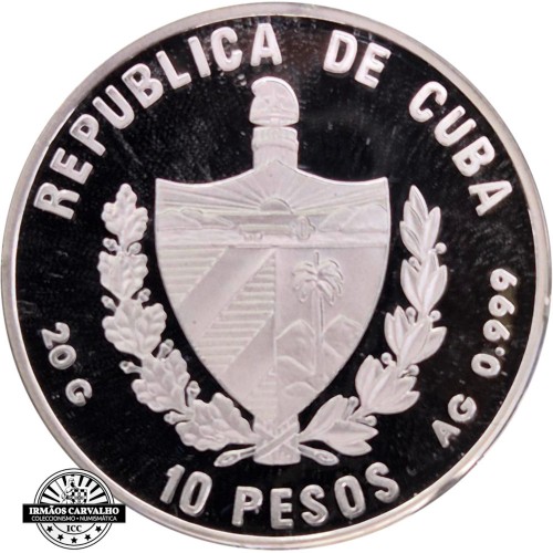 Cuba 10 Pesos 1990 -1ª viagem de Colombo