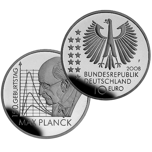 Alemanha 10€ Max Planck 2008 