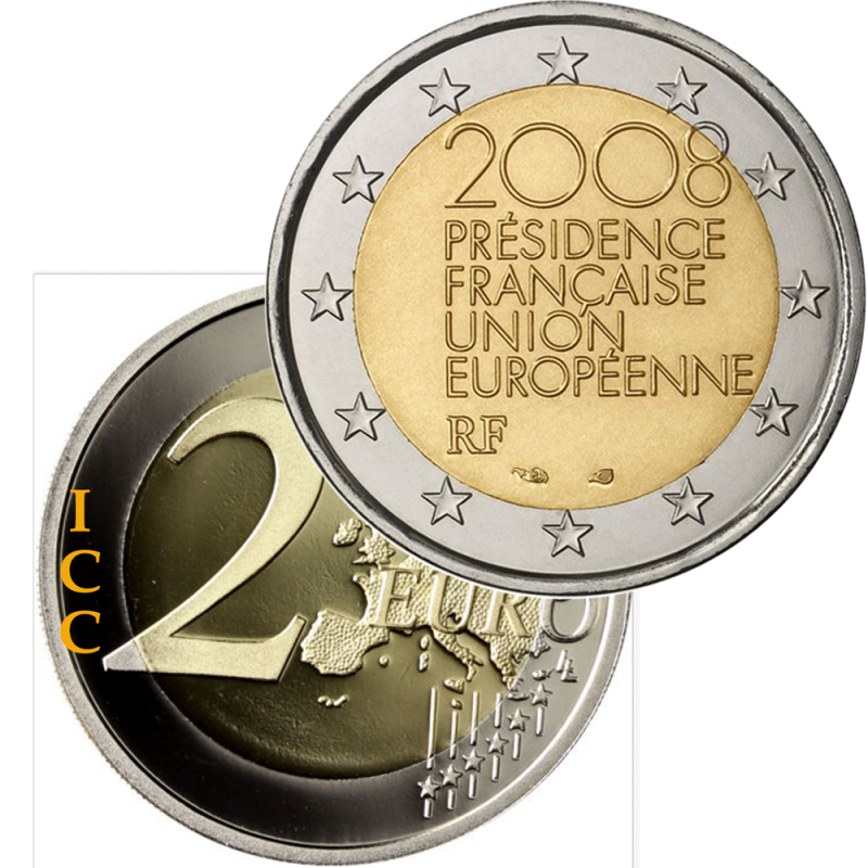 França 2€ 2008 (Presidência da U. E.)