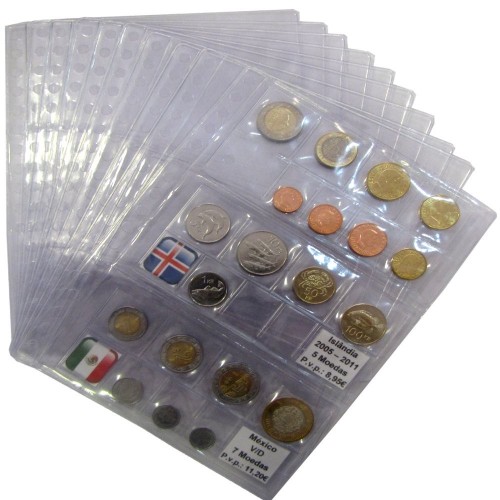 Coin Sheets A5 (Euro coins)
