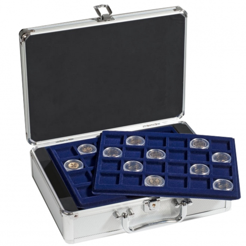 COIN CASE FOR 144 2-EURO COINS IN CAPSULES