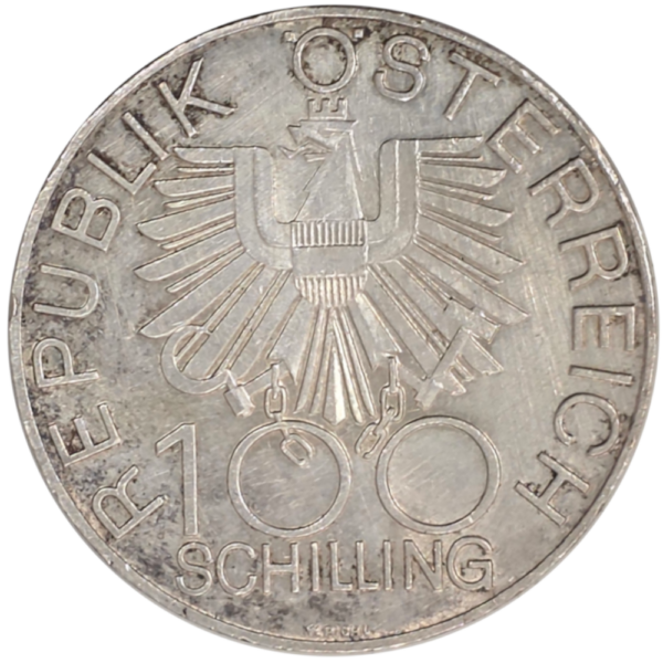 Moeda Austria 100 Schilling 1979