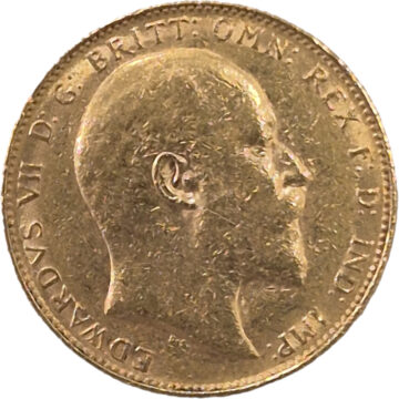 Livre en or 1907 Roi Édouard VII (P)