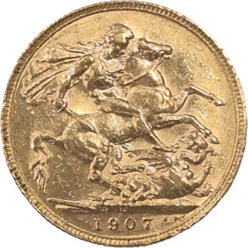 Livre en or 1907 Roi Édouard VII (P)