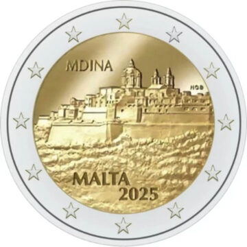 Malte 2 Euro 2025 Ville de Mdina