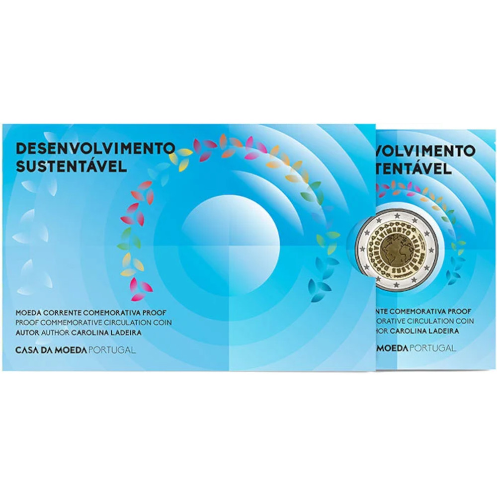 2 Euro 2025 Proof Desenvolvimento Sustentável