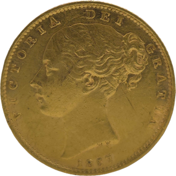 Inglaterra Libra Brasão em ouro Rainha Victória 1857