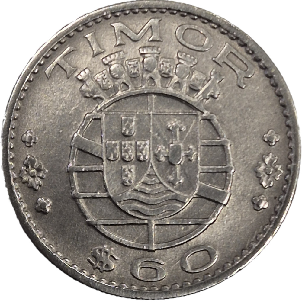 Timor 60 Centavos 1958