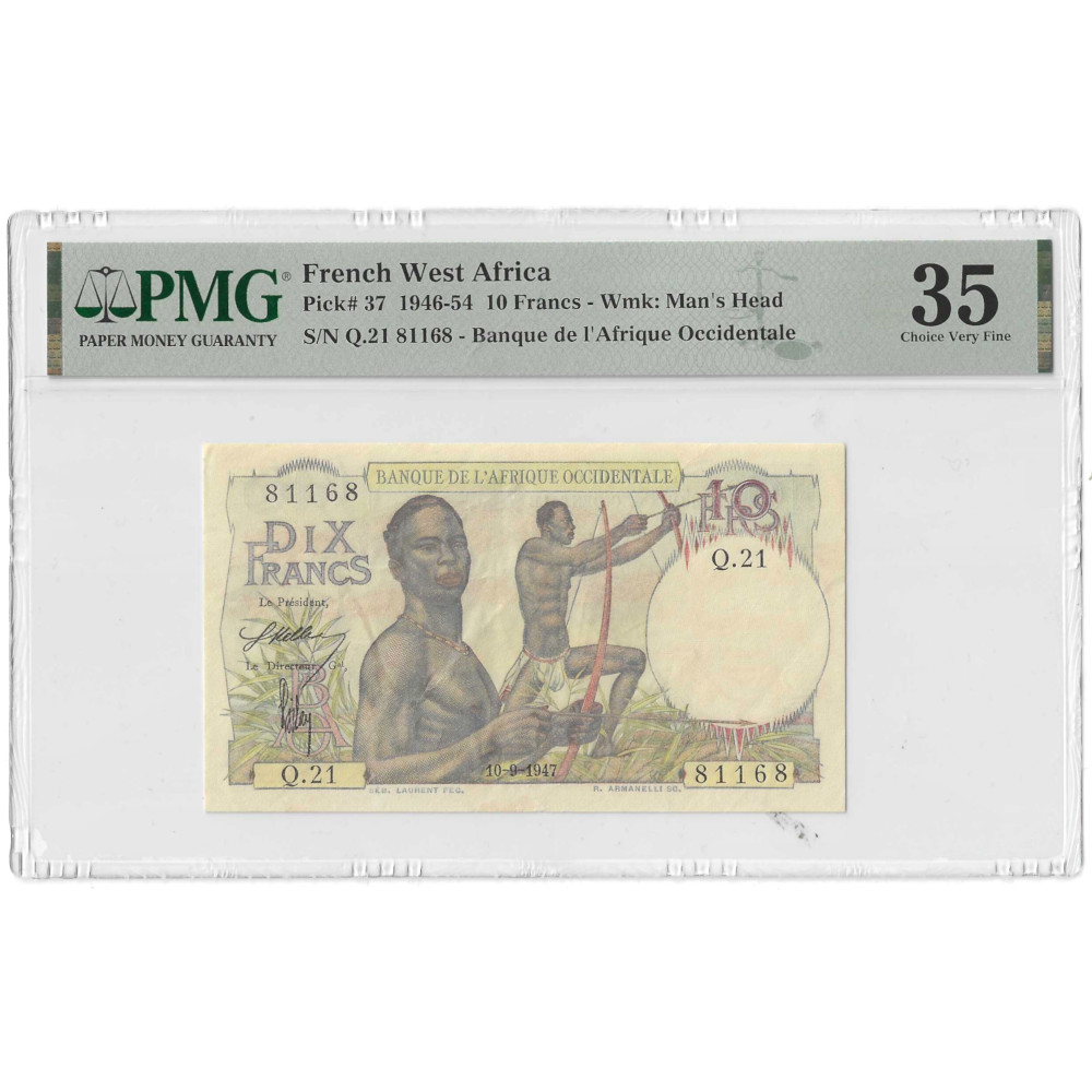 África Ocidental Francesa 10 Francos 1947
