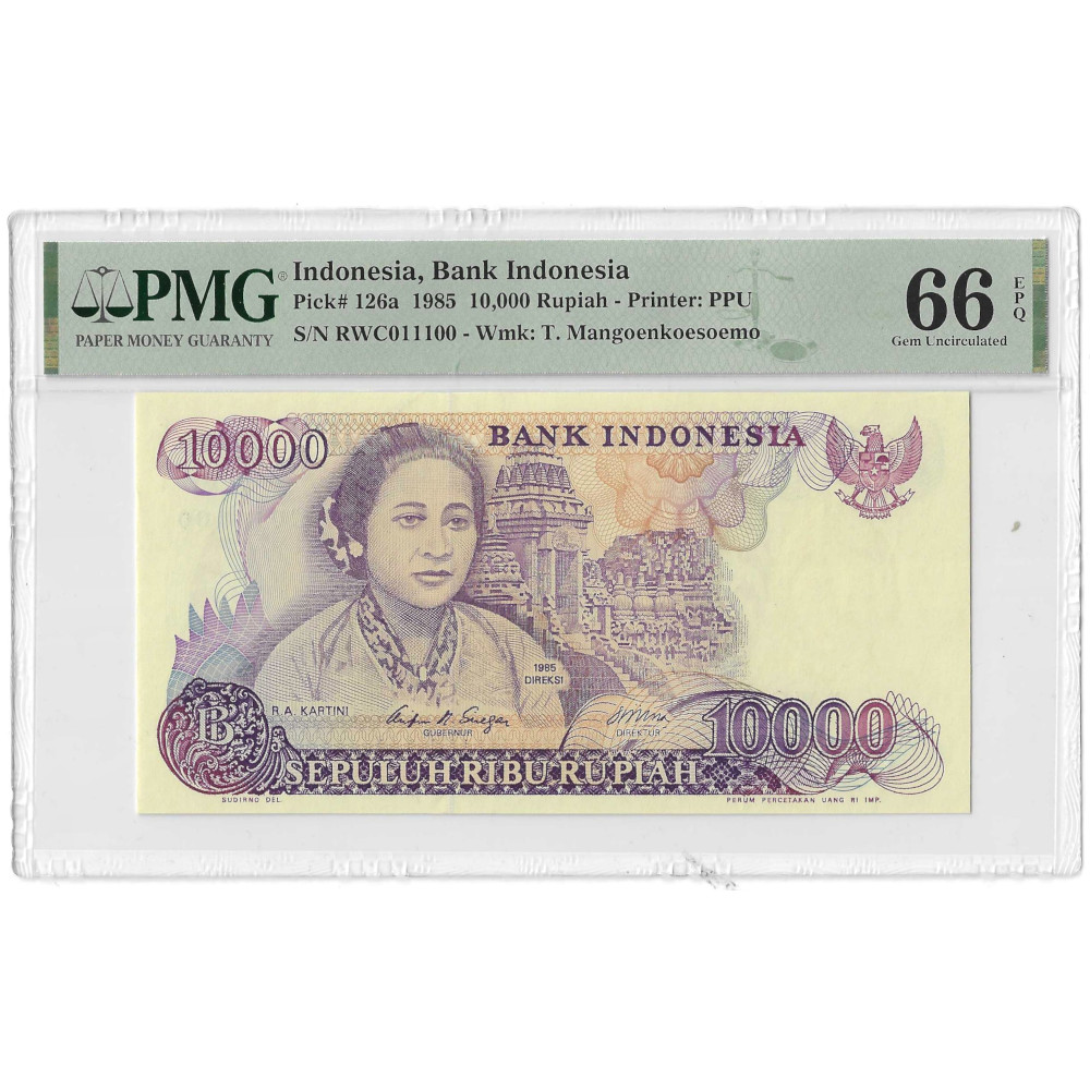 Indonésia 10000 Rupias 1985