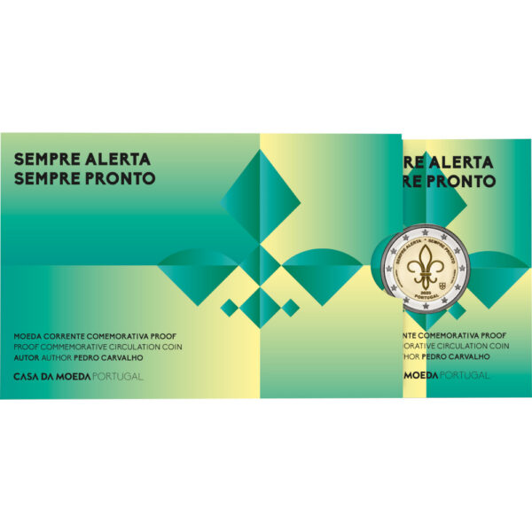 2 euros 2025 proof Sempre alerta sempre pronto