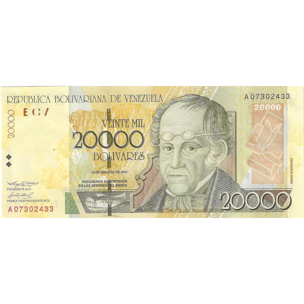 Venezuela 20.000 Bolivares 2001