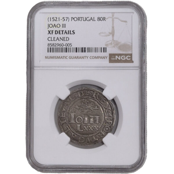 King John III Real Portuguese Dobrado (80 Reais)