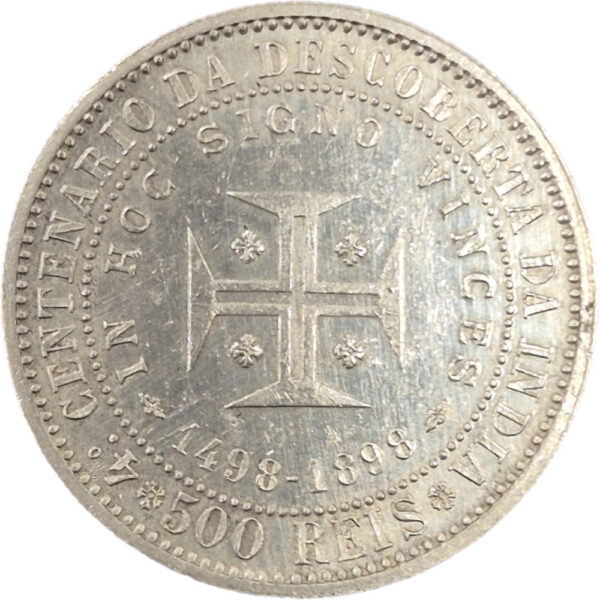 D. Carlos I e Amélia 500 réis 1898