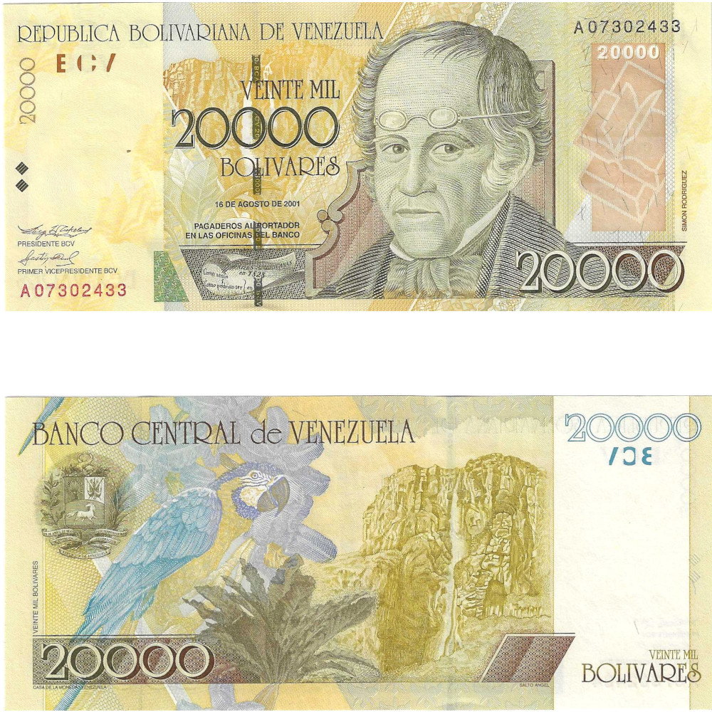Venezuela 20.000 Bolivares 2001