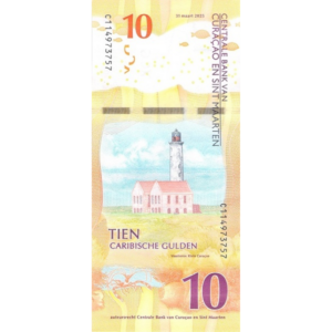 Nota Curaçao e San Martin 10 Gulden 2025
