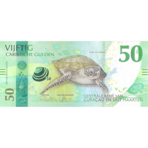 Nota Curaçao e San Martin 50 Gulden 2025