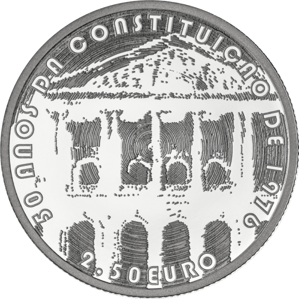 Moeda Portugal 2.5€ 2026 50 Anos da Constituição de 1976