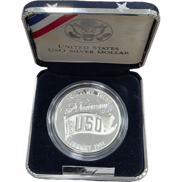 moeda E. U. da América 1 Dollar 1991 50º Aniv. USO