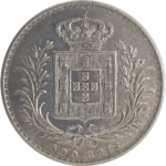 moeda de prata D. Luís I 500 Réis 1888