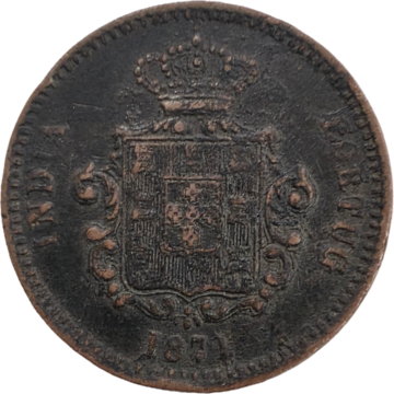 Índia 1/4 de Tanga 1871
