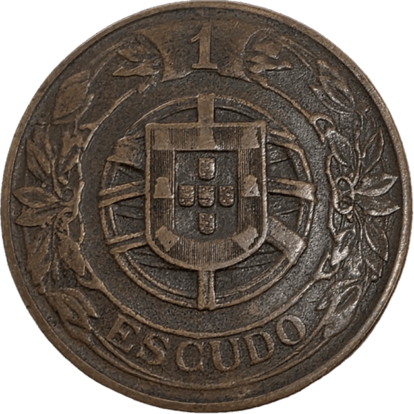 1 escudo 1926 - verso