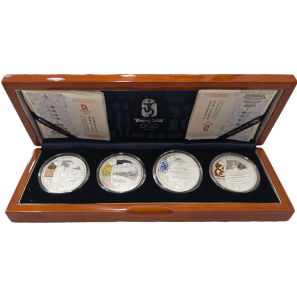 pack moedas proof prata XXIX Jogos Olímpicos de Pequim Prata Proof II
