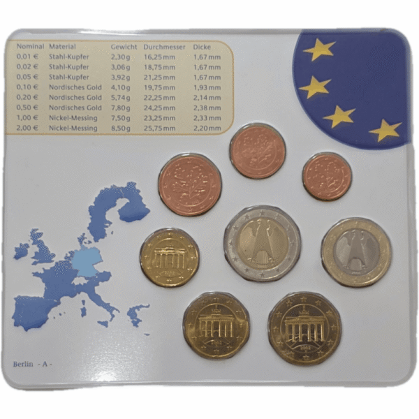 Moedas - Alemanha Série Anual B.N.C. 2002 - verso