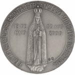 Medalha Prata Papa João Paulo II 2000 - verso