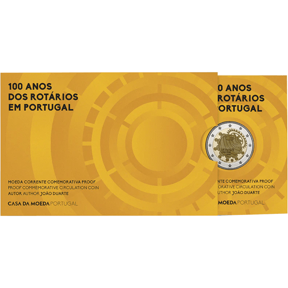 Moeda Portugal 2 Euros 2026 Rotary Proof