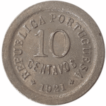 Moeda de 10 centavos de 1921