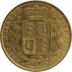 Libra Brasão em Ouro Rainha Victoria 1866