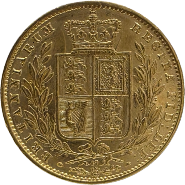 Libra Brasão em Ouro Rainha Victoria 1866