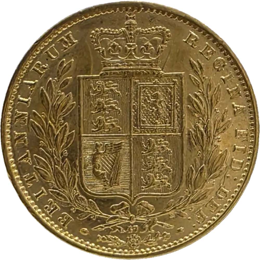 Libra Brasão em Ouro Rainha Victoria 1866