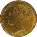Libra Brasão em Ouro Rainha Victoria 1866
