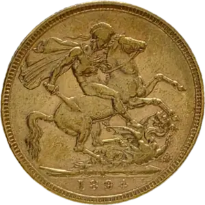 Rainha Victoria Libra em Ouro 1894 (M)