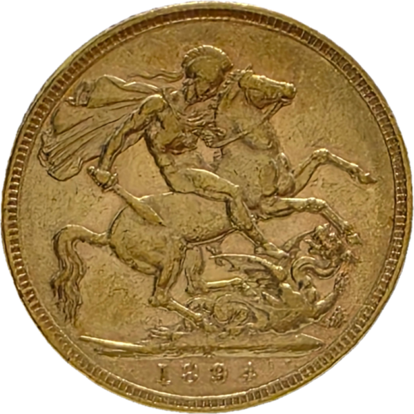 Rainha Victoria Libra em Ouro 1894 (M)