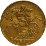 Rainha Victoria Libra em Ouro 1894 (M)