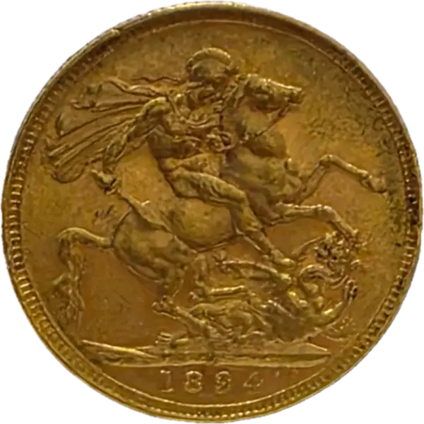 Rainha Victoria Libra em Ouro 1894 (M)