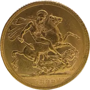 Rainha Victoria Libra em Ouro 1899