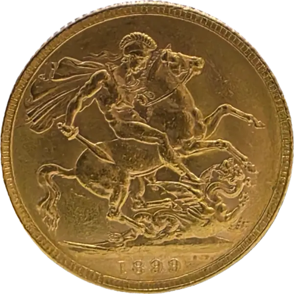 Rainha Victoria Libra em Ouro 1899