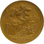 Rainha Victoria Libra em Ouro 1899