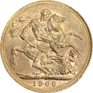 Rainha Victoria Libra em Ouro 1900