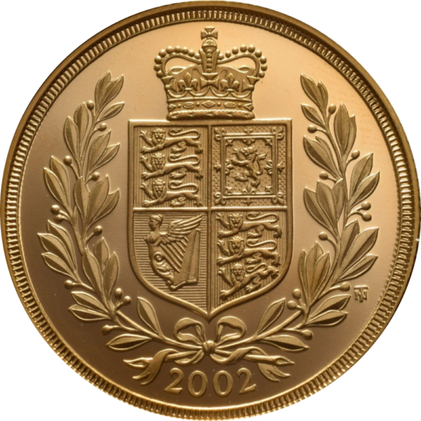 Rainha Elizabeth II Libra em Ouro 2002